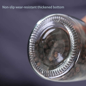 Modern Design Glass <strong>Jar</strong> Salt &amp; Spice Storage Container with Spoon Oil Brush &amp; Honey Dipper for Kitchen Use for Food Seasoning - Product Image 6