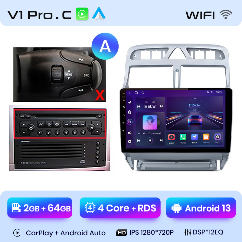 V1 PRO C 2 Go + 64 Go 9 pouces version A