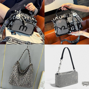 2025 nouveau luxe diamant sac à main femmes en cuir PU Boston sac grande capacité bandoulière sac à bandoulière tendance mode oreiller Style - Product Image 4