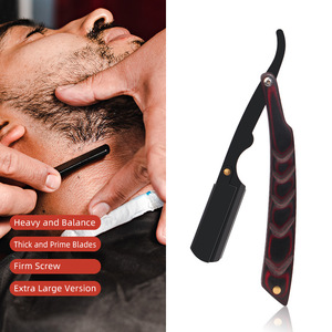Custom Logo Salon PREMIUM Quality Hiar <strong>Cut</strong> <strong>Throat</strong> Shave Straight <strong>RAZOR</strong> Professional Master <strong>Vintage</strong> Straight Edge Barber <strong>Razor</strong> - Product Image 2