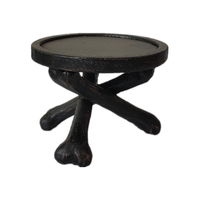 Mangeoire pour oiseaux, ailes d'ange noires, décoration en résine pour Halloween, 4.5 pouces, offre spéciale