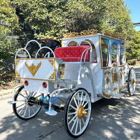 Calèche de mariage Électrique Royal Buggy Calèche tirée par des chevaux Cendrillon Cheval Wagon Noble Royal Carriage