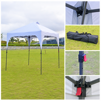 Parasol de camping extérieur léger, imperméable, résistant aux intempéries, double couche, installation rapide, coupe-vent, mini-tente pour la maison et le jardin