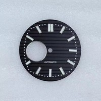 NH35 Skeletonized Surface Green Luminous pour Nautilus Dial Perfect Fit for 30.5mm Watches with NH38 Movement