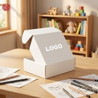 Boîte en carton ondulé rigide Dinglong personnalisée avec logo, vente en gros, Chine, hautement recyclable, vernissage, emballage pour vêtements, chaussettes, fourrures