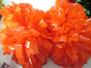 Pompones de alegría para niños, modal holográfico rosa fuerte personalizado, respetuoso con el medio ambiente, accesorios de baile brillantes, espectáculos de espíritu de porristas para niñas - Product Image 3