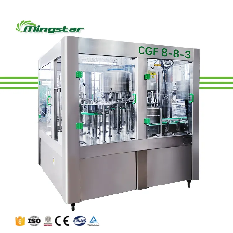 Monoblock 3 in1 PET bottled water filling capping and labeling water bottle filling Machine for Small Scale Plant Cost