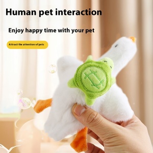 2025 thiết kế mới điện trắng vịt mèo trêu ghẹo đồ chơi sang trọng mới đến vật nuôi đồ chơi sang trọng cho thú cưng giải trí và chơi - Product Image 5