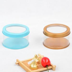 Nuovo Prodotto di Tendenza Scatola di Latta Multiuso Forma Rotonda Lattina Cinese con Coperchio Trasparente in PVC Personalizzabile - Product Image 4