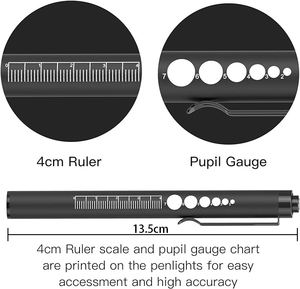 Linterna LED Recargable para Enfermeras, Luz Médica Cálida y Blanca, Portátil, con Medidor de Pupilas, para Doctores, Primeros Auxilios, Estudiantes de Enfermería - Product Image 4