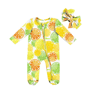 Mono de Dormir con Cierre y Estampado Tie-Dye para Bebé Recién Nacida, Manga Larga, con Volantes en la Parte Inferior, Pijama con Diadema de Lazo - Product Image 5