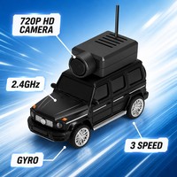 Voiture RC FPV 4 canaux à l'échelle 1:64 avec caméra HD contrôlée par application WiFi, mini SUV prêt à l'emploi pour jouer en intérieur et en extérieur