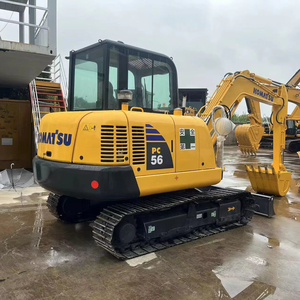 Excavadora usada Venta caliente buen precio KOMATSU PC56 PC120 Excavadoras sobre orugas usadas KomatsuPC120 en Shanghai China - Product Image 1