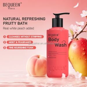 Bequeen đào xoài cơ thể rửa giữ ẩm thực vật hương thơm sang trọng mùi nước hoa Gel tắm mùi ngọt ngào cơ thể rửa - Product Image 3