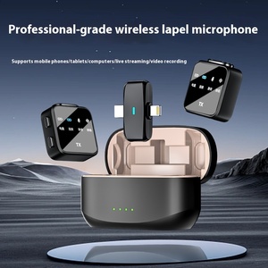 Microphone cravate sans fil haute fidélité pour conférence, réduction de bruit, léger, portable pour smartphones <span class=keywords><strong>iPhone</strong></span>/Android, <span class=keywords><strong>voix</strong></span> - Product Image 4