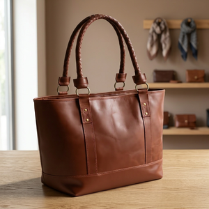 Pochette en cuir véritable pour femme, élégante, imperméable, antivol, cadeau de la Saint-Valentin, personnalisable, fermeture à glissière, sac à main - Product Image 1