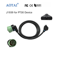 Adaptador AOTAI J1939 PT30, Dispositivo de Registro ELD, Cable de Diagnóstico para Camiones Pesados, Telemática de Flotas, Cumplimiento ELD, 1 Año de Garantía, IP54