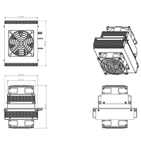 Système de réfrigération thermoélectrique Peltier 12V et système de refroidissement semi-conducteur pour mini-réfrigérateurs