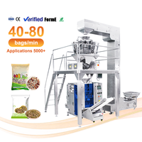 Machine de remplissage automatique de granulés pour snacks (500-2000g) : café en grains, riz collant, taboulé, mélange de céréales, arachides, fruits secs