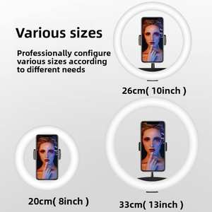 8/ 10/13 pouces LED anneau lumière photographes Studio éclairage effets RVB <span class=keywords><strong>TikTok</strong></span> Streaming lumière de remplissage photographique professionnelle - Product Image 5