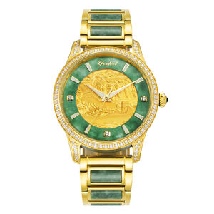 Original Design Custom Logo Ladies Automatic <b>Watch</b> Stainless Steel Natural Jadeite Women <b>Mechanical</b> <b>Watch</b> - Product Image 2