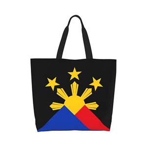 Sac fourre-tout personnalisé drapeau des <span class=keywords><strong>Philippines</strong></span> sac à bandoulière décontracté <span class=keywords><strong>de</strong></span> grande taille sac à provisions patriotique réutilisable - Product Image 1