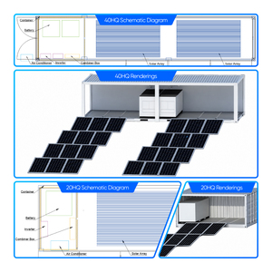 Container Solare Mobile Sunevo Plug and Play da 75kW, 261kWh, 20HQ, Cubo di Alimentazione Ibrido per Stazioni <span class=keywords><strong>Base</strong></span> Telecom Remote - Product Image 3