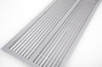 Grille de ventilation carrée en aluminium de haute qualité, durable et réglable, pour plafond, diffuseur de climatisation, estampillée