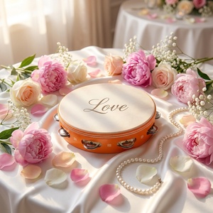 <span class=keywords><strong>Tambourin</strong></span> artisanal <span class=keywords><strong>professionnel</strong></span> en bois de couleur naturelle, personnalisable avec logo, mini, 4/6 pouces, pour mariage et fête, vente en gros - Product Image 6