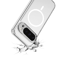 Coque Transparente Antichoc PC TPU Magnétique pour Google Pixel – Étui Clair pour Google Pixel 10 Pro XL 9A 9 Pro