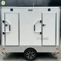 Toilettes mobiles de luxe Goeasy Factory Design, toilettes portables commerciales, remorque de toilettes
