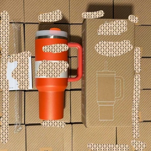 Termo para coche de segunda generación de 40oz, vaso de acero inoxidable de gran capacidad, estilo recubierto, paja, tirano de hielo, Metal, aislamiento Premium - Product Image 2