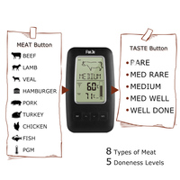 Four Thermomètre Alimentaire Extérieur Numérique BBQ Électronique Sans Fil Alarme Sonde En Acier Inoxydable Viande Eau Cuisine Cuisson Thermomètre