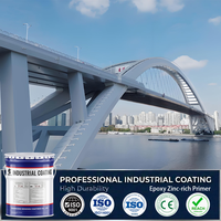 Revêtement liquide époxy riche en zinc à coût compétitif, viscosité constante, couverture durable, durée de vie de 10 à 15 ans, produit à fort potentiel de rentabilité pour