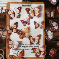 Ensemble d'autocollants papillon en PET Mr. Paper pour la décoration de journaux et de albums DIY
