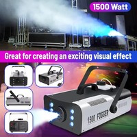 Fabrik 1500W Bühnenbeleuchtung Nebelmaschine RGB LED Kabelgebundene Fernbedienung DJ Disco Party Bühne Hochzeit Weihnachten Bar Nebelmaschine