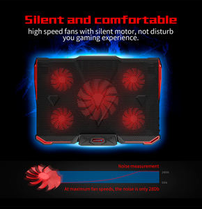 Gaming Laptop Cooling <strong>Pad</strong> 5 LED Cooling Fans Laptop <strong>Cooler</strong> <strong>Pad</strong> - Product Image 4
