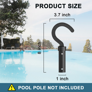 Accesorio de filtro de plástico extensible con gancho telescópico para piscina, para uso doméstico - Product Image 2