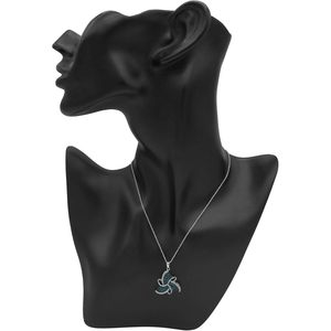 Collar con colgante de diamantes Ornaatis, 0,79 quilates, corte redondo, plata de ley 925, uso diario para mujer - Product Image 3