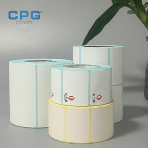 Papier d'impression d'étiquettes thermiques personnalisées en usine pour l'identification par code-barres des livraisons et expéditions - Product Image 1