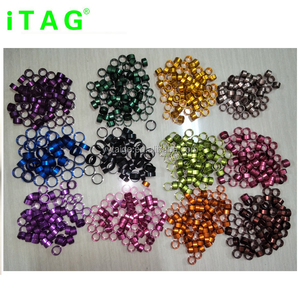 Anillo de aluminio personalizado para palomas de 12mm, accesorios de suministros para pájaros, anillos digitales para patas de loros y palomas - Product Image 6