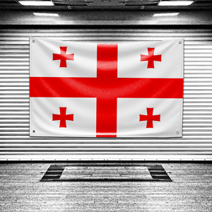 Флаг Грузии на заказ для декора спальни, баннеры на стену, гобелен для комнаты, 3x5 футов, забавные уличные флаги - Product Image 2