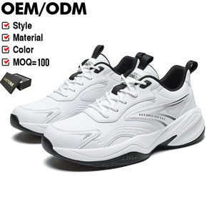 Chaussures de sport décontractées personnalisées pour femmes, baskets de marche d'hiver, chaussures de tennis en cuir pour hommes, grandes tailles EU 47 48, chaussures de course vierges tendance - Product Image 1