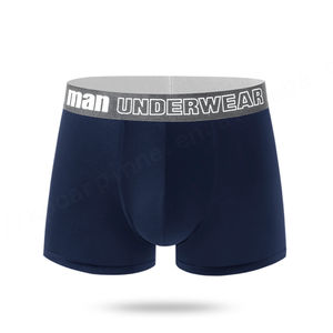 Ropa interior personalizada, Bóxer, calzoncillos de alta calidad con logotipo para hombre, fabricante de ropa interior de bambú negro para hombre - Product Image 3