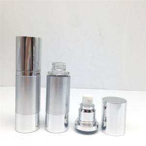 Venta al por mayor de plata 15ml 30ml 50ml acrílico bomba de loción sin aire botella cosmética para suero - Product Image 4