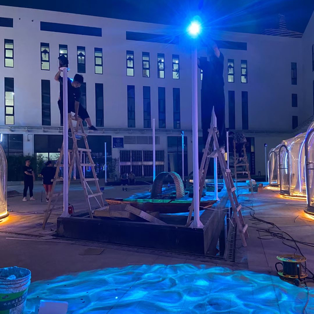 Waterproof IP65 Outdoor LED Colorful Water Wave Ripple Led Water Wave Effect Light GOBO Projector Light