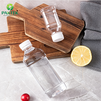 Bouteille en plastique PET carrée transparente pour jus et eau minérale – Vente en gros
