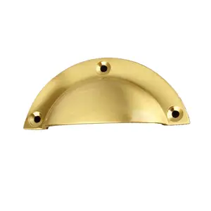 Linsont nuovo design moderno hardware da cucina in ottone oro maniglia armadietto fornitore affidabile