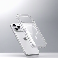 Étui de téléphone antichoc en TPU+PC transparent magnétique N52 pour iPhone 18 Pro/iPhone 18 Pro Max OEM personnalisé