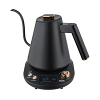 Bouilloire électrique en acier inoxydable 0,6 L, contrôle numérique intelligent, arrêt automatique, protection contre l'ébullition à sec, maintien au chaud, températures multiples